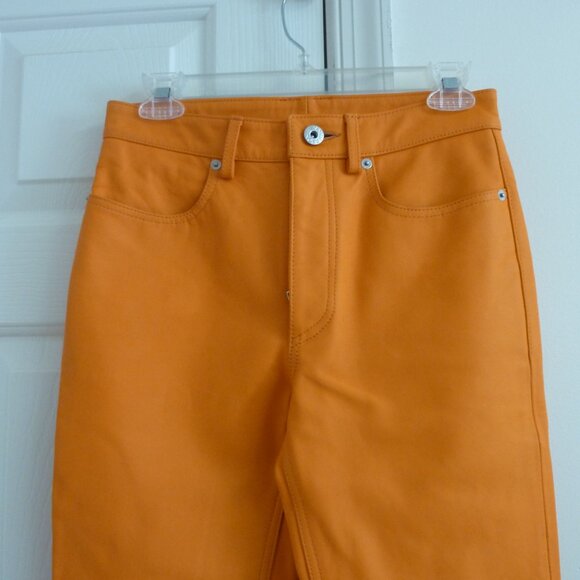 JW Anderson Leather Bootcut-Leg Trousers - Picture 12 of 15